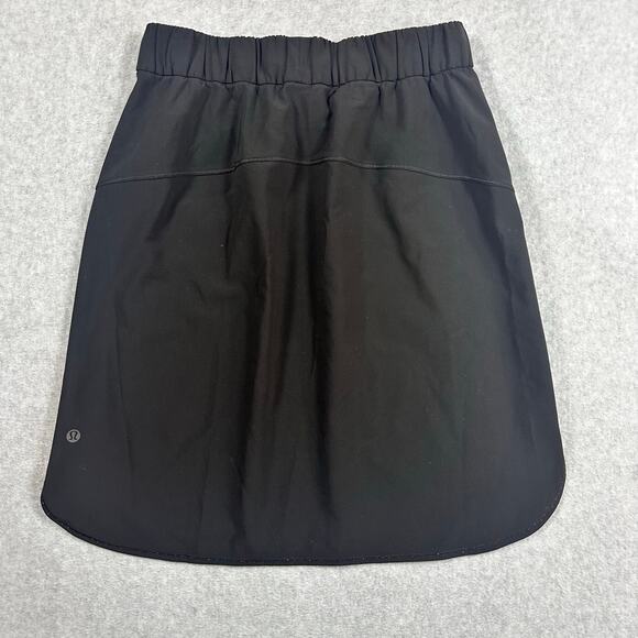 Lululemon On the Fly Skirt Size 6 Black - Picture 4 of 10